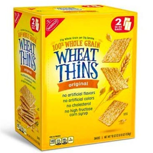 Nabisco Wheat Thins Original Crackers 20 Oz. Bags, 2 Ct.