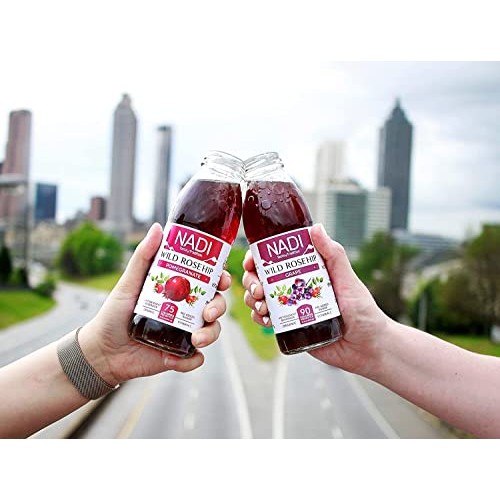 NADI USDA Organic Wild Rosehip Juices, Rosehip/Grape 6 & Roseh...