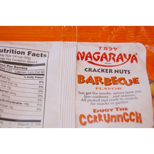 Nagaraya Cracker Nuts Assorted Bundle 4-Pack: Original, Barbecue