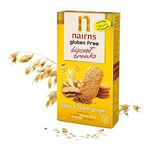 Nairns Gluten Free Stem Ginger Biscuit Break 160G - 3 Pack
