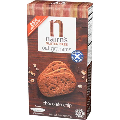 Nairns Gluten Free Oat Grahams, Chocolate Chip, 5.64 Ounce