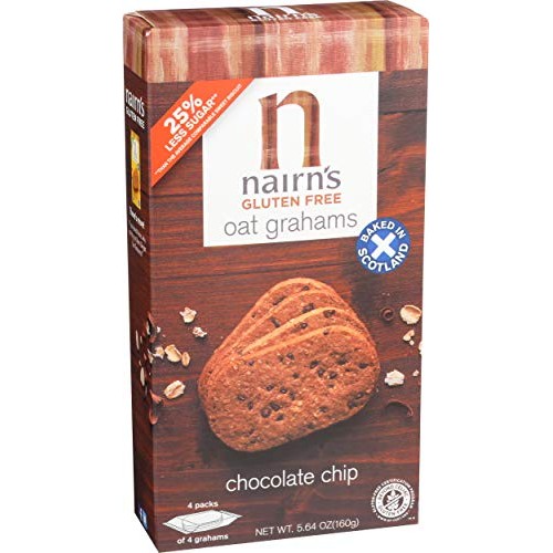 Nairns Gluten Free Oat Grahams, Chocolate Chip, 5.64 Ounce
