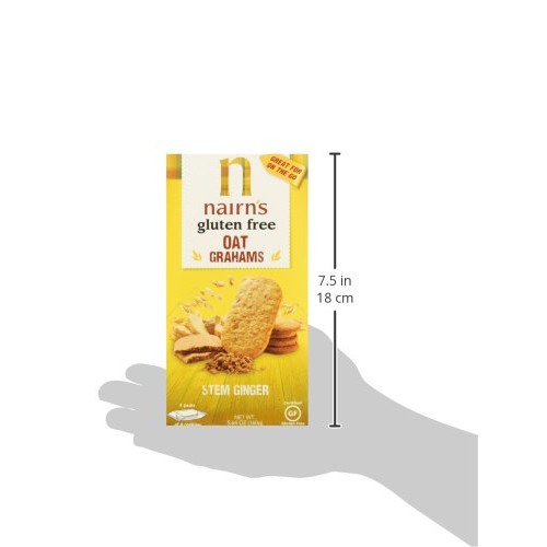 Nairns Gluten Free Oat Grahams, Stem Ginger, 5.64 Ounce
