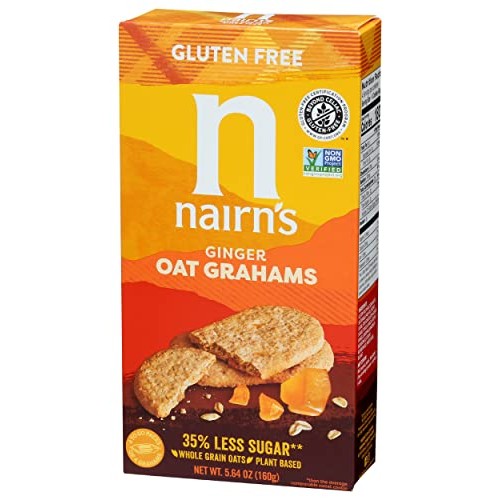 Nairns Gluten Free Oat Grahams, Stem Ginger, 5.64 Ounce