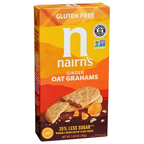 Nairns Gluten Free Oat Grahams, Stem Ginger, 5.64 Ounce