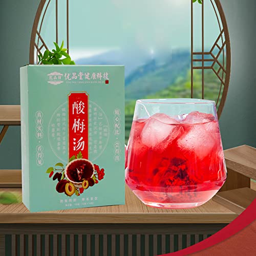 Cold brewed fruit tea in summer, old Beijing sour plum soup tea,...