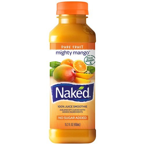 Naked Fruit Juice Mighty Mango Smoothie 15.2 Oz Pack Of 3