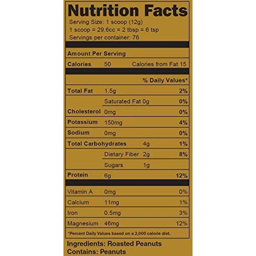 2Lbs Of 100% Premium Powdered Peanut Butter From Us Farms - Bulk