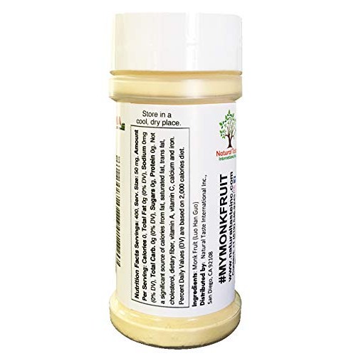 Namanna Organic 100% Monk Fruit Sweetener - Zero Calorie, Zero C