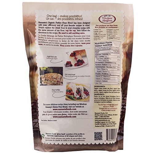 Namaste Foods Gluten Free Organic Perfect Flour Blend, 48 Ounce