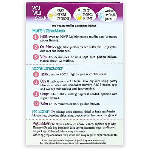 Namaste foods mix muffin gf wf df 16oz