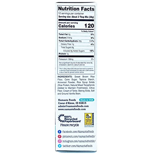 Namaste foods mix muffin gf wf df 16oz