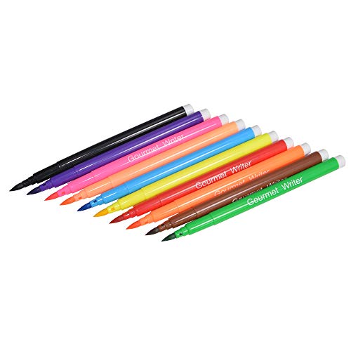 Getu 10Color Edible Pigment Pen Brush Food Coloring Pen For Draw