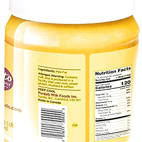 Nanak Pure Desi Ghee, Clarified Butter, 56-Ounce Jar