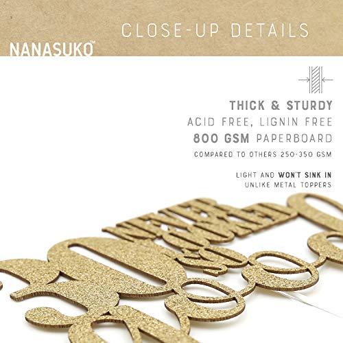 Nanasuko 30Th Birthday Cake Topper - 30 Never Looked So Good - D