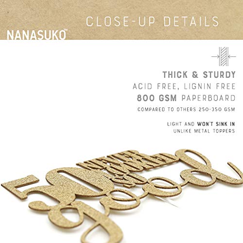 Nanasuko 50Th Birthday Cake Topper - 50 Never Looked So Good - D