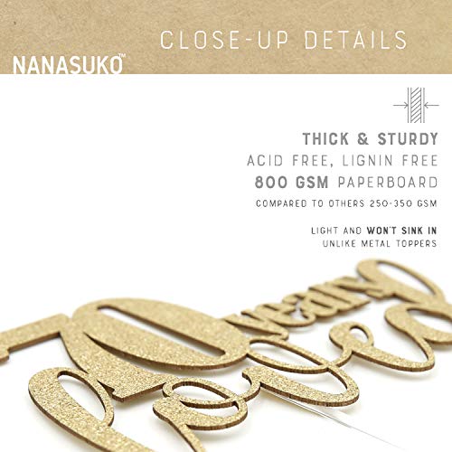 Nanasuko 70Th Birthday/Anniversary Cake Topper - 70 Years Loved