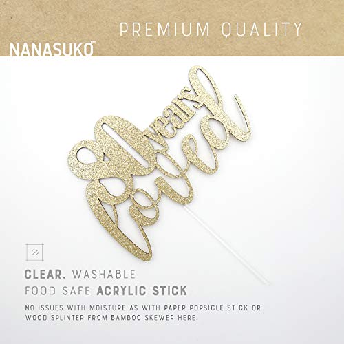 Nanasuko 80Th Birthday/Anniversary Cake Topper - 80 Years Loved