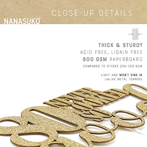 Nanasuko 80Th Birthday Cake Topper - 80 Never Looked So Good - D