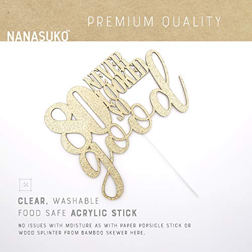 Nanasuko 80Th Birthday Cake Topper - 80 Never Looked So Good - D