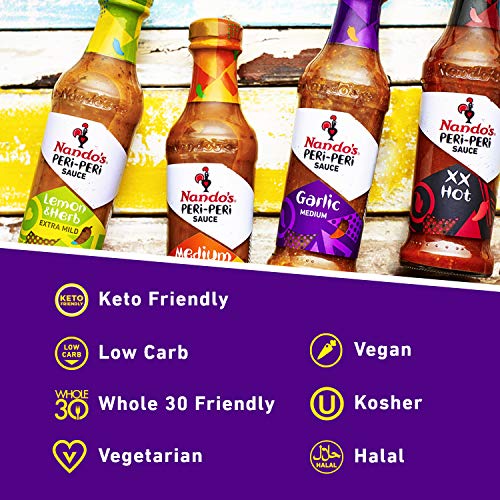 Nandos Peri Peri Artisan Hot Sauce Variety Pack - Lemon &Amp; Herb,