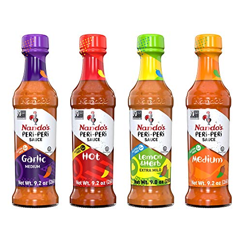 Nandos Peri-Peri Sauce Flavorful Variety Pack - Medium, Hot, Ga