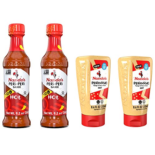 Nandos Peri Peri Spicy Pack - Hot Sauce And Hot Perinaise Bundl