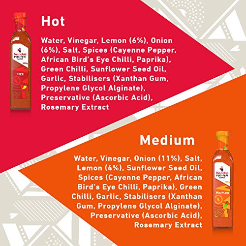Nandos Peri-Peri Spicy Variety Pack - Flavorful Medium And Hot