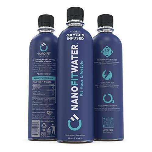 Nano Fit All Natural Nanotized Oxygen Water, 12 X 16.9 oz Bottle...