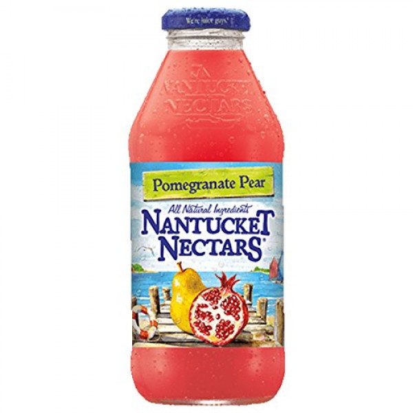 Nantucket Nectars Pomegranate Pear Juice Drink, 16 Fl Oz 6 Glas