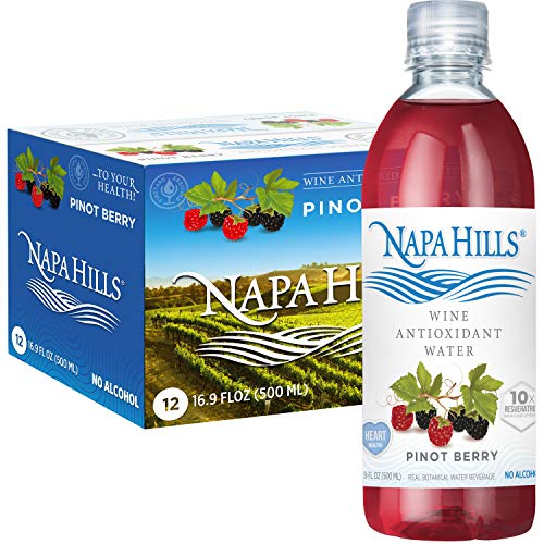 Napa Hills Wine Antioxidant Water - Berry Flavored Wine Water, N
