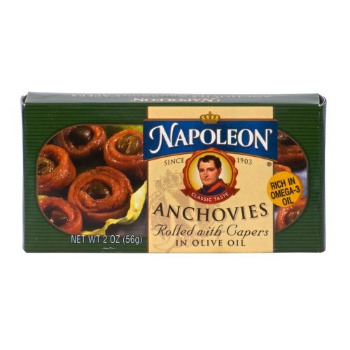 Napoleon Anchovies Rolled With Capers In Olive Oil 2Oz 3 Pack