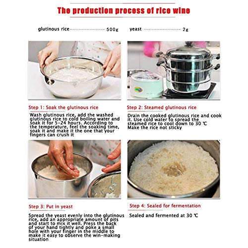 Narratorbook Rice Wine Yeast Powder Rice Wine Making Kit Rice Wi