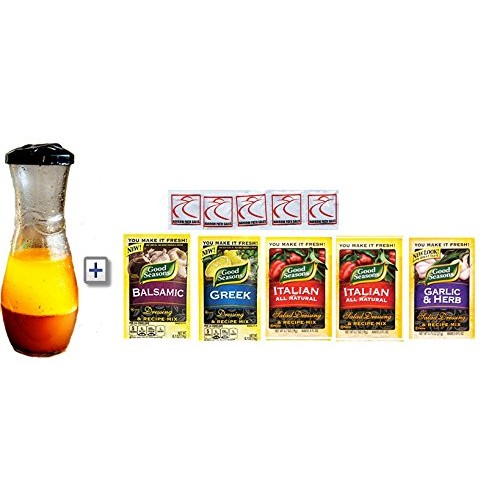 Good Seasons Dressing &Amp; Recipe Mix With Glass Cruet Container &Amp;