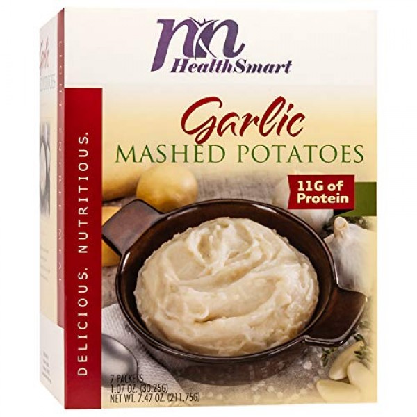 HealthSmart - Garlic Mashed Potatoes - 7 Servings - Potato Puree...
