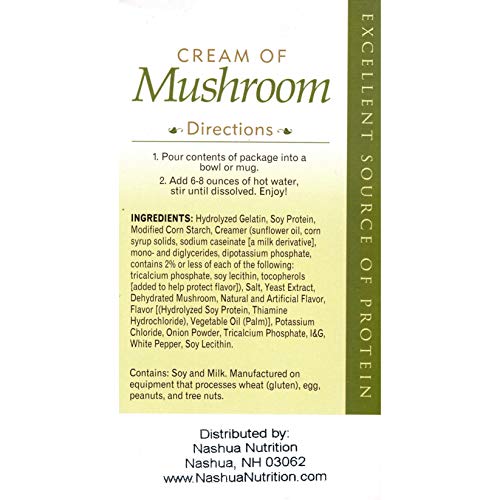Healthsmart High Protein Cream Of Mushroom Soup, 15G Protein, Lo