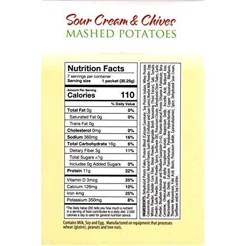 Healthsmart - Sour Cream &Amp; Chive Mashed Potatoes - 7 Servings -