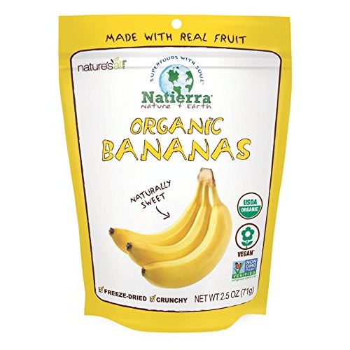 Natierra Natures All Foods Organic Freeze-Dried Bananas | Non-G