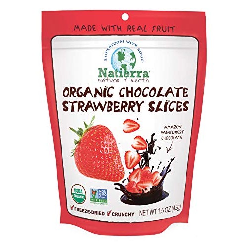 Natierra Organic Freeze-Dried Chocolate-Covered Strawberry Slice