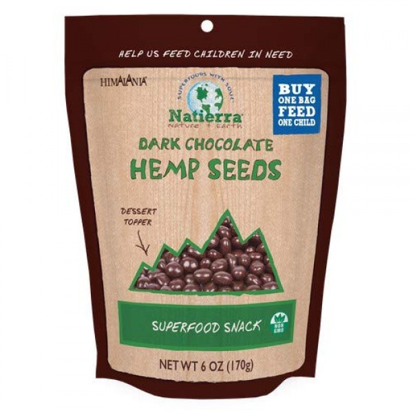 Natierra Himalania Dark Chocolate-Covered Hemp Seeds | Non-Gmo|