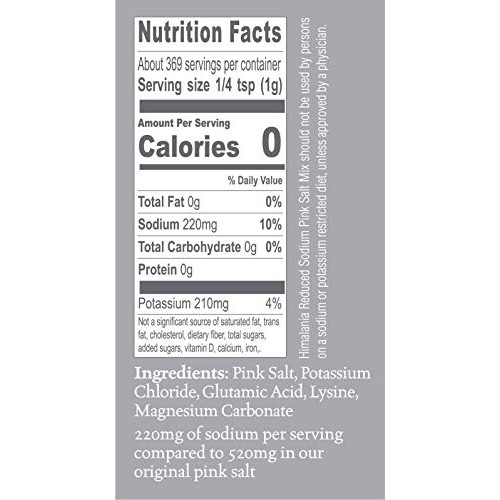 Natierra Himalania Reduced Sodium Himalayan Fine Pink Salt Mix S