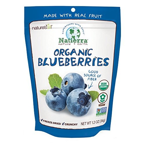 Natierra Natures All Foods Organic Freeze-Dried Blueberries | N