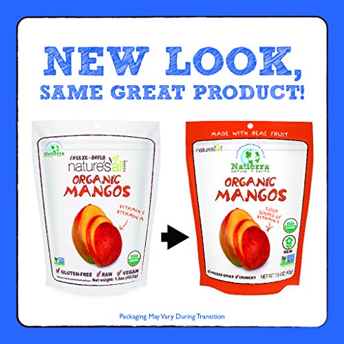 Natierra Natures All Foods Organic Freeze-Dried Mangoes | Non-G