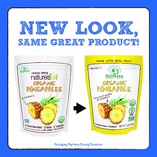 Natierra Natures Organic Freeze-Dried Pineapples | Gluten Free