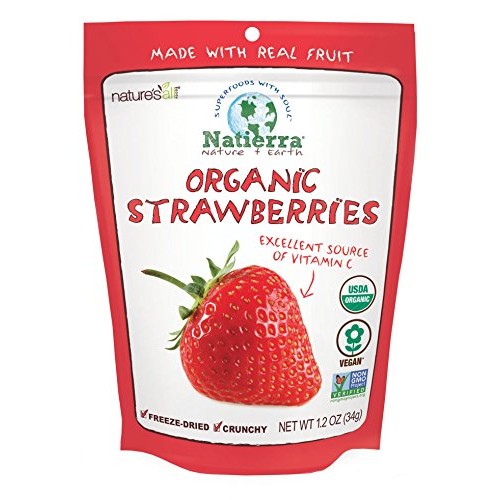 Natierra Natures Organic Freeze-Dried Strawberries | Gluten Fre