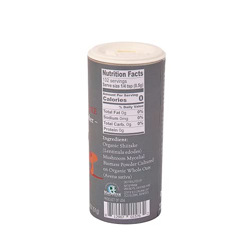Natierra Organic Shiitake Mushroom Powder - No Salt Added Season...