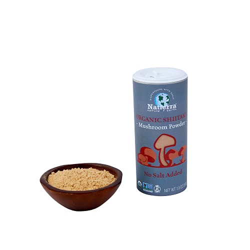 Natierra Organic Shiitake Mushroom Powder - No Salt Added Season...