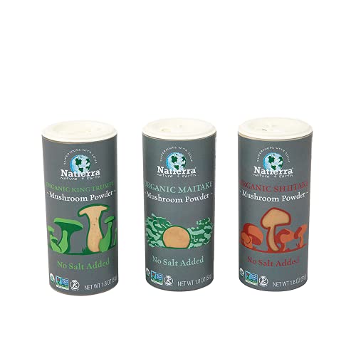 Natierra Organic Shiitake Mushroom Powder - No Salt Added Season...