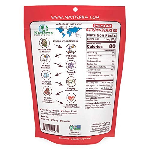 Natierra Premium Freeze-Dried Strawberries | Non-Gmo &Amp; Vegan | 0