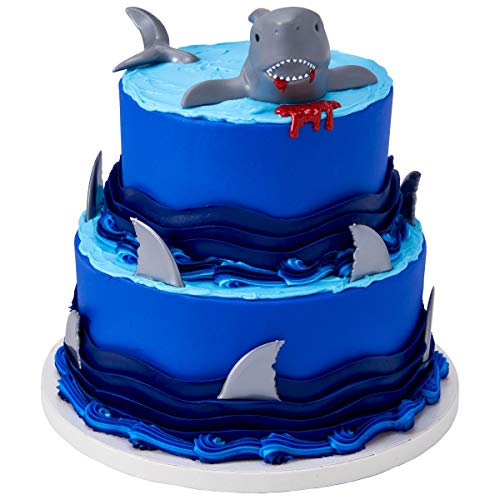 Decopac Shark Creations Cake Topper Plus 12 Shark Fin Cupcake Picks